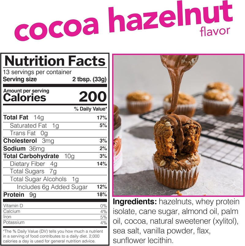 nuts'n more Nuts 'N More Cocoa Hazelnut Butter Spread - Image 2